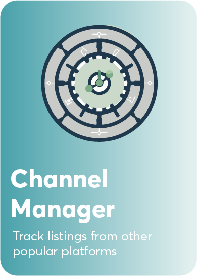 Channel manager interface for managing multiple property listings and bookings