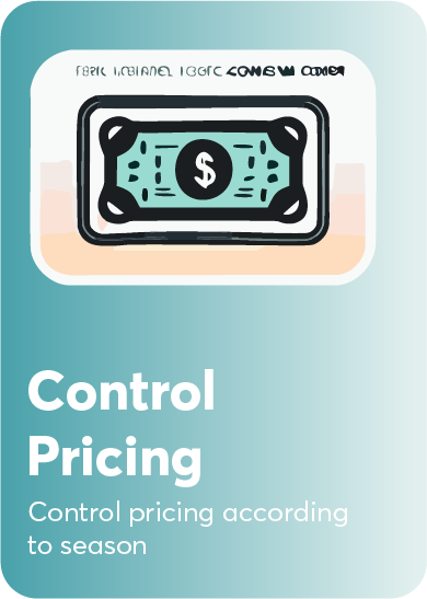 Price control tools for setting and adjusting rates based on demand and competition